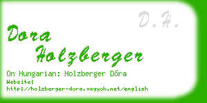 dora holzberger business card